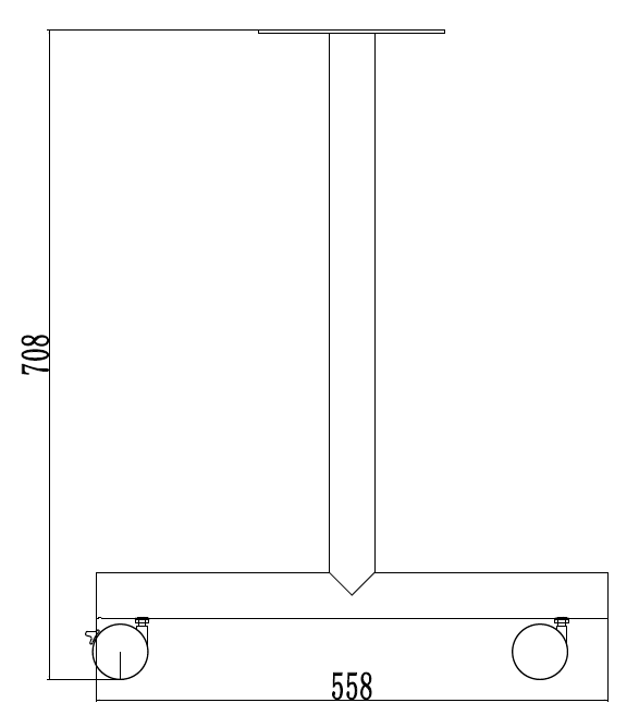 Rysunek nogi TR-Caster